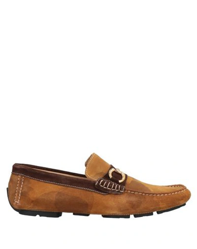 Gold Brothers Loafers In Camel