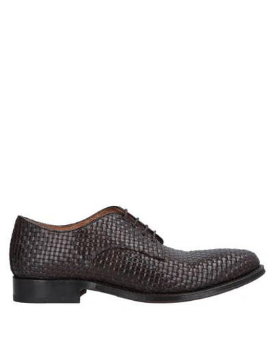Shoto Laced Shoes In Dark Brown