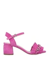 Anna F Sandals In Fuchsia