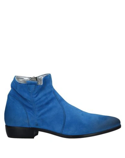 Alexander Hotto Ankle Boot In Blue