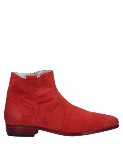 Alexander Hotto Ankle Boots In Coral