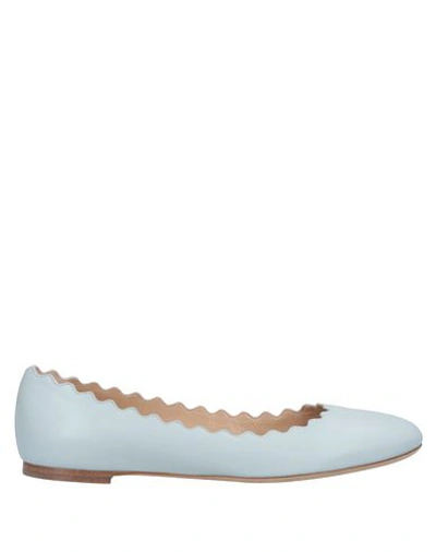 Chloé Ballet Flats In Light Grey