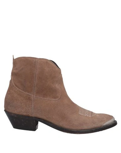 Golden Goose Ankle Boot In Tan