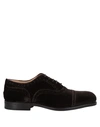 Steve's Lace-up Shoes In Dark Brown