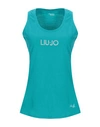 Liu •jo Tank Tops In Blue