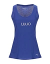 Liu •jo Tank Top In Blue