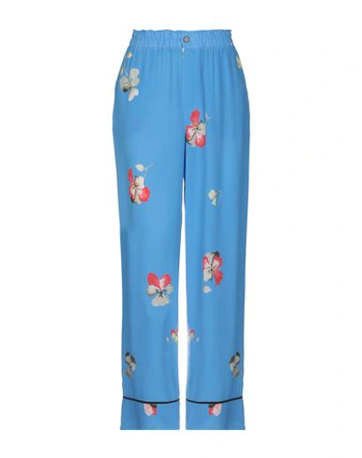 Ganni Casual Pants In Azure