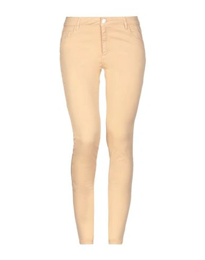 Trussardi Jeans Casual Pants In Camel