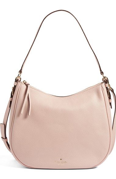 Kate Spade Cobble Hill Mylie Leather Hobo In Pink Granite | ModeSens