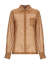 Mauro Grifoni Shirts In Camel
