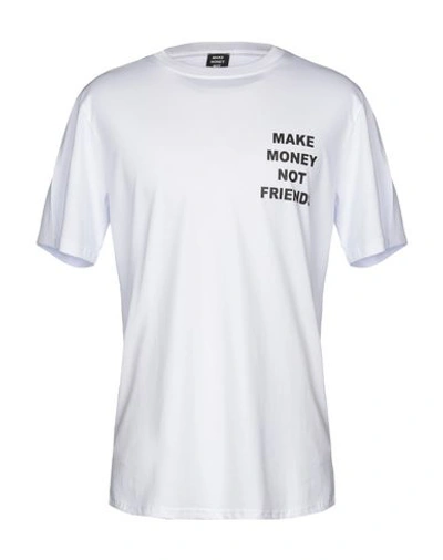 Make Money Not Friends T-shirt In White