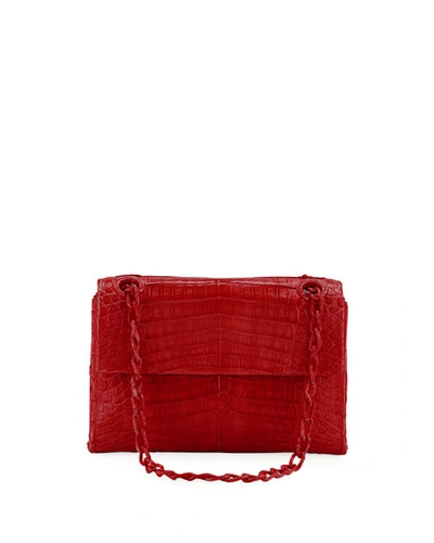 Nancy Gonzalez Madison Small Chain Shoulder Bag In Red