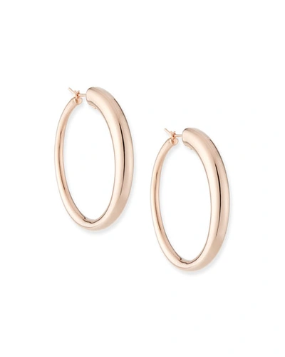 Alberto Milani Millennia 18k Rose Gold Electroform Graduated Hoop Earrings