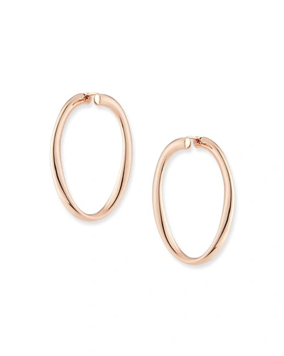 Alberto Milani Millennia 18k Rose Gold Electroform Hoop Earrings