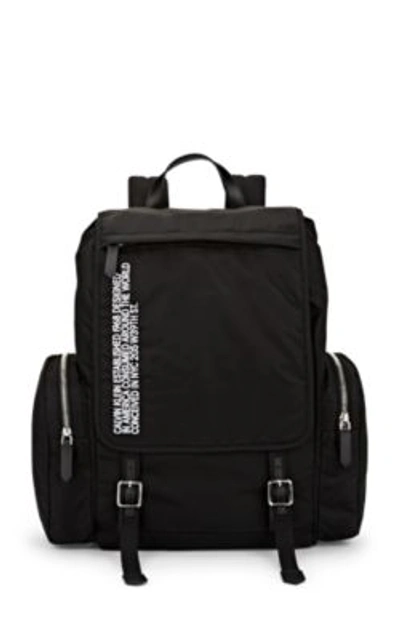 Calvin Klein Men's Logo Typographic Flap-top Backpack
