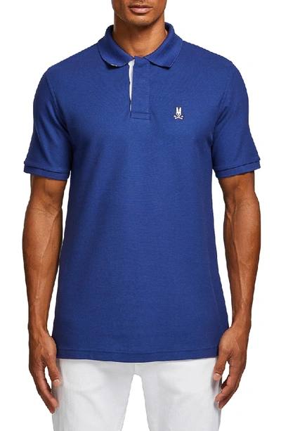 Psycho Bunny Porthill Polo Shirt In Blue Print