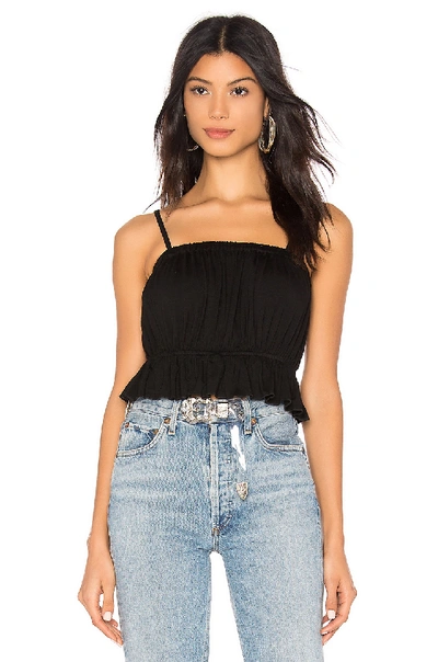 About Us Janessa Crop Top In Black