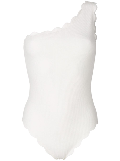 Marysia Santa Barbara One-shoulder Maillot Swimsuit In White