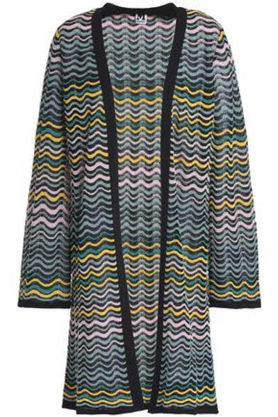 M Missoni Woman Crochet-knit Cotton-blend Cardigan Multicolor