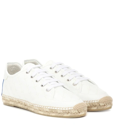 Stella Mccartney Faux Leather Espadrilles In White