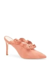 Loeffler Randall Langley Dusty Suede Mules In Dusty Rose