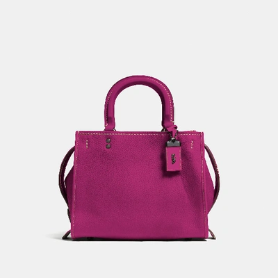 Coach Rogue 25 - Women's In Fuchsia/pewter