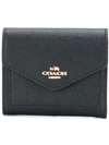Coach Small Envelope Wallet In Li/black