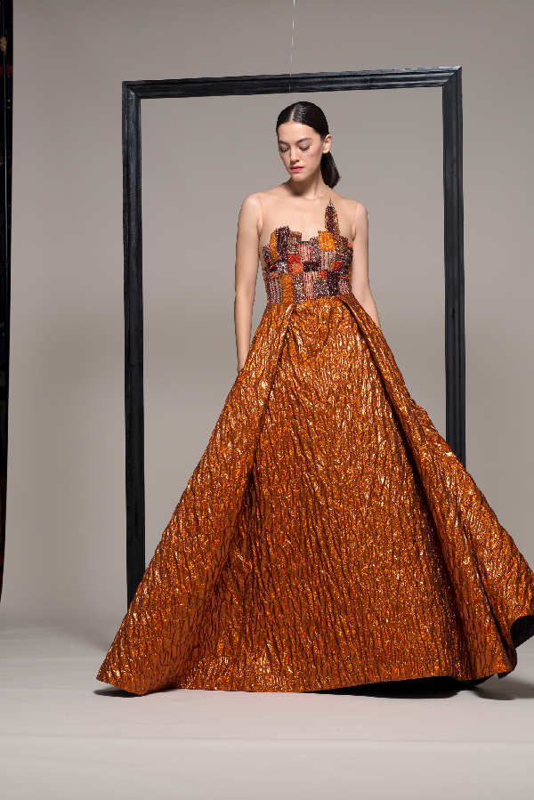 burnt orange formal dresses