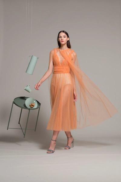 Isabel Sanchis Sleeveless Pleated Skirt Midi-tea Dress