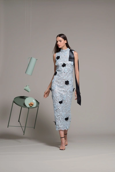 Isabel Sanchis Sleeveless Fitted Midi-tea Dress