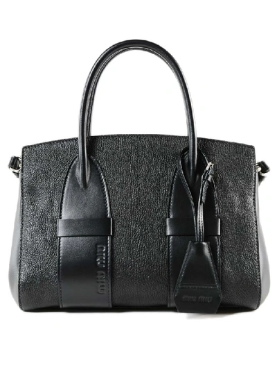 Miu Miu Classic Tote In Nero