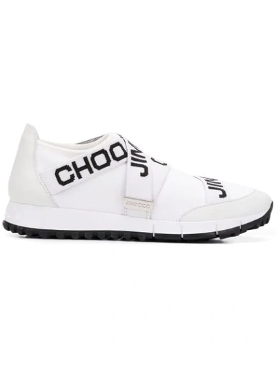 Jimmy Choo Toronto Slip-on Sneakers In White/black