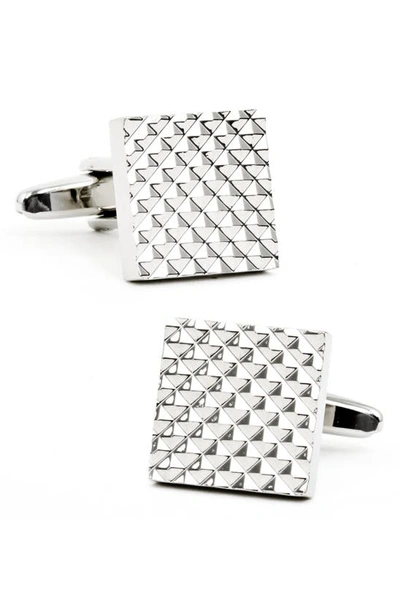 Cufflinks, Inc Apex Square Cuff Links In Silver