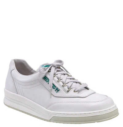 Mephisto Men's Match Leather Tennis Trainers In White