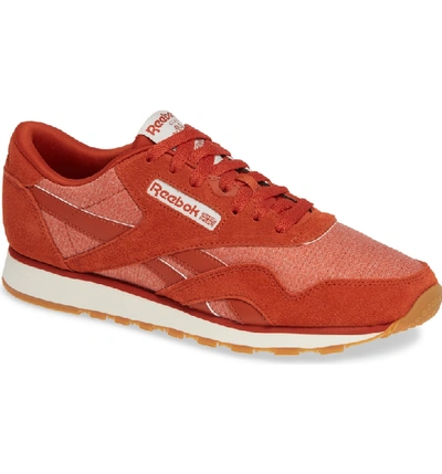 Reebok Classic Leather Nylon Sg Sneaker In Burnt Amber/ Chalk