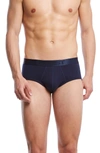 2(x)ist Pima Cotton Contour Pouch Briefs In Navy Blazer