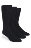 Calvin Klein 3-pack Wide Rib Socks In Navy
