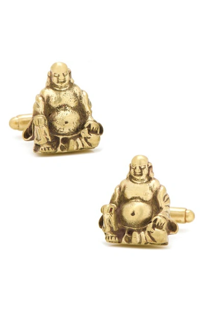 Cufflinks, Inc Smiling Buddha Cuff Links In Gold