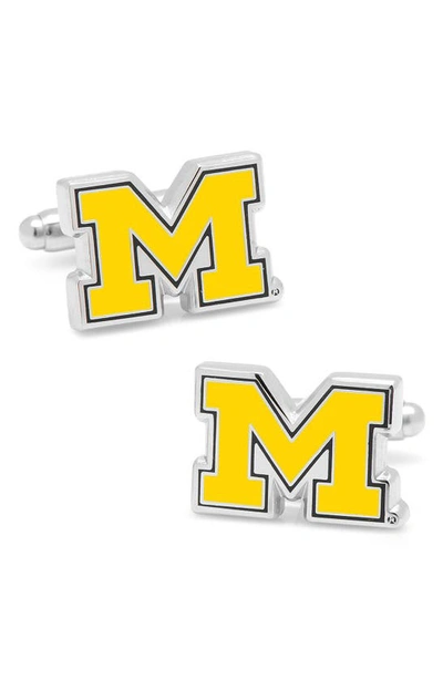 Cufflinks, Inc Michigan Wolverines Cuff Links In Silver