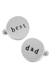 Cufflinks, Inc Best Dad Cuff Links In Silver