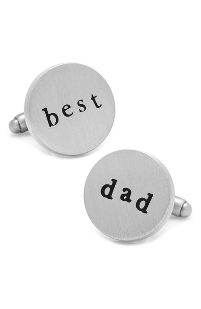 Cufflinks, Inc Best Dad Cuff Links In Silver