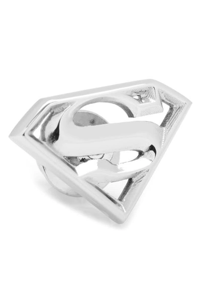 Cufflinks, Inc Dc Comics Superman Lapel Pin In Silver
