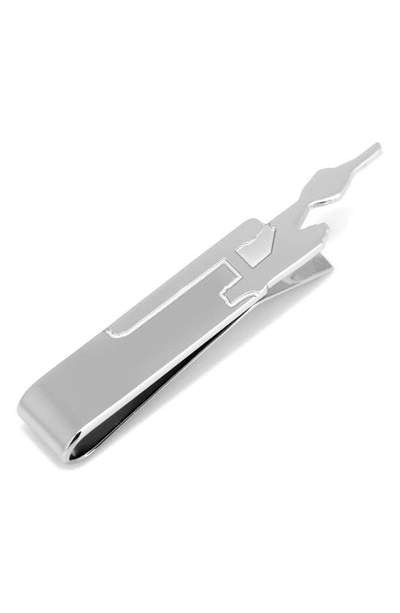 Cufflinks, Inc Enterprise Silhouette Tie Bar In Silver