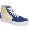 Vans 'sk8-hi' Sneaker In Blue/ Yellow Canvas