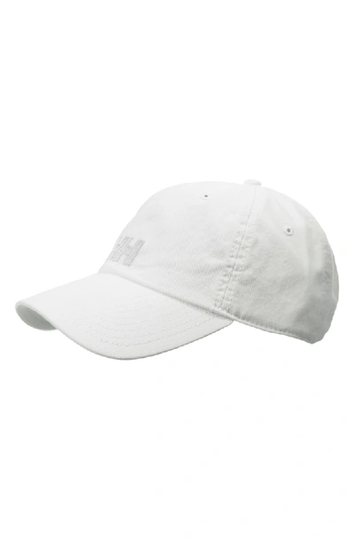 Helly Hansen Logo Baseball Cap - White