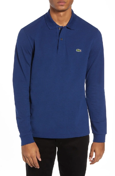 Lacoste Long Sleeve Pique Polo In Lokka Chine