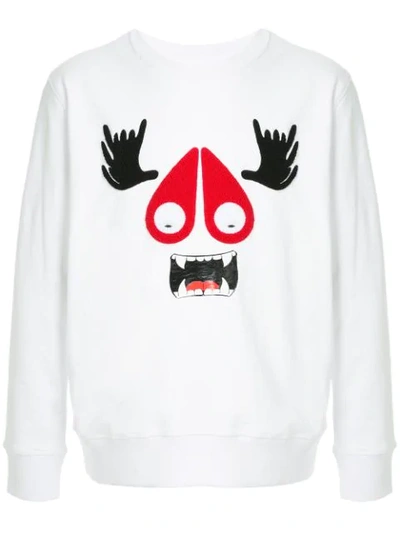 Moose Knuckles Monster Sweatshirt In White