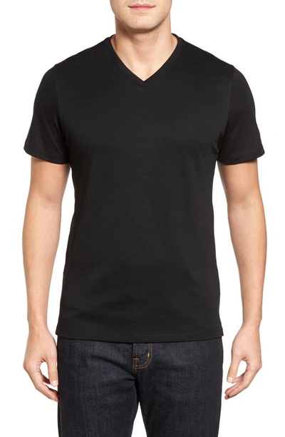 Robert Barakett Georgia Regular Fit V-neck T-shirt In Black