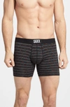 Saxx 'vibe' Stretch Boxer Briefs In Black/ Gradient Stripe