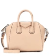 Givenchy 'mini Antigona' Sugar Leather Satchel - Beige In Powder